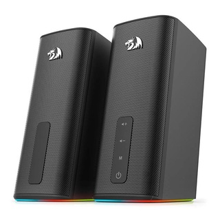 Caixa De Som Gamer Redragon, Connie Gs814, 12Watts x2, Áudio 2.0, P2, Usb, Rgb, Preto