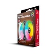 Imagem 2 de Cooler Fan Rgb C3Tech F9-L160Whrgb, Conector Molex, Led, 120X120X25 Mm, Branco