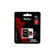 Miniatura de Cartão de Memória 256 Gb Netac P500 Extreme Pro, MicroSd, Com Adaptador, Classe 10, V30, Nt02P500Pro-256G-R