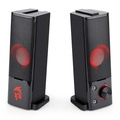 Caixa De Som Gamer Redragon Orpheus Gs550, 3W x2, Áudio 2.0, 2 em 1 Soundbar, P2 3.5 Mm, Led Vermelho, Preto