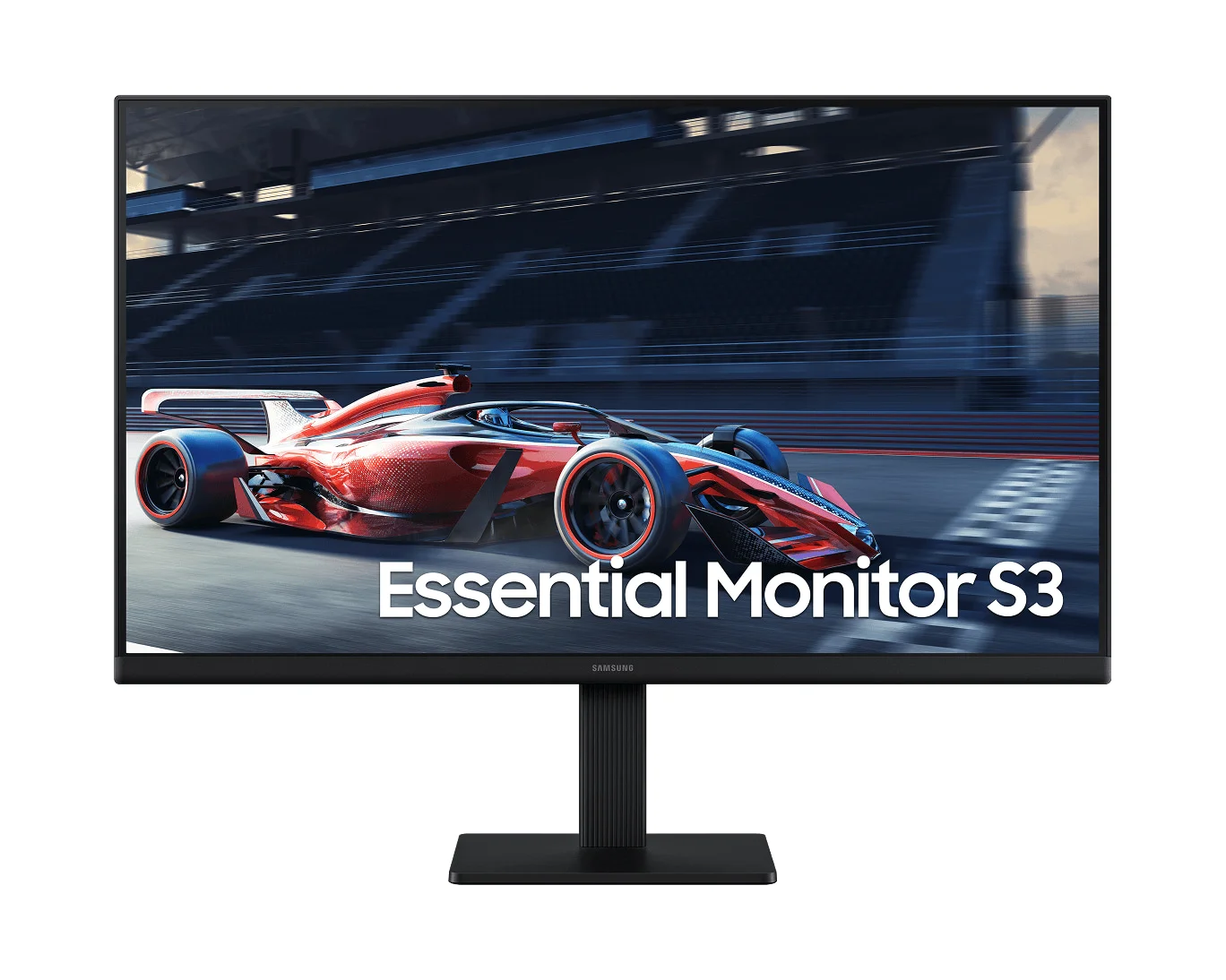 Monitor Gamer Led 24", 100Hz, 5Ms, Samsung Essential S3 Ls24D300Galmzd, Ips, Fhd, Hdmi, Vga, Vesa, Preto