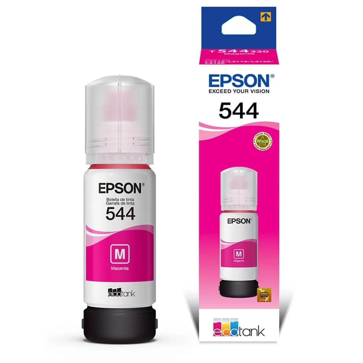 Refil de Tinta Epson Original T544320 Magenta 65ml - L3150 L3110 3150 3110