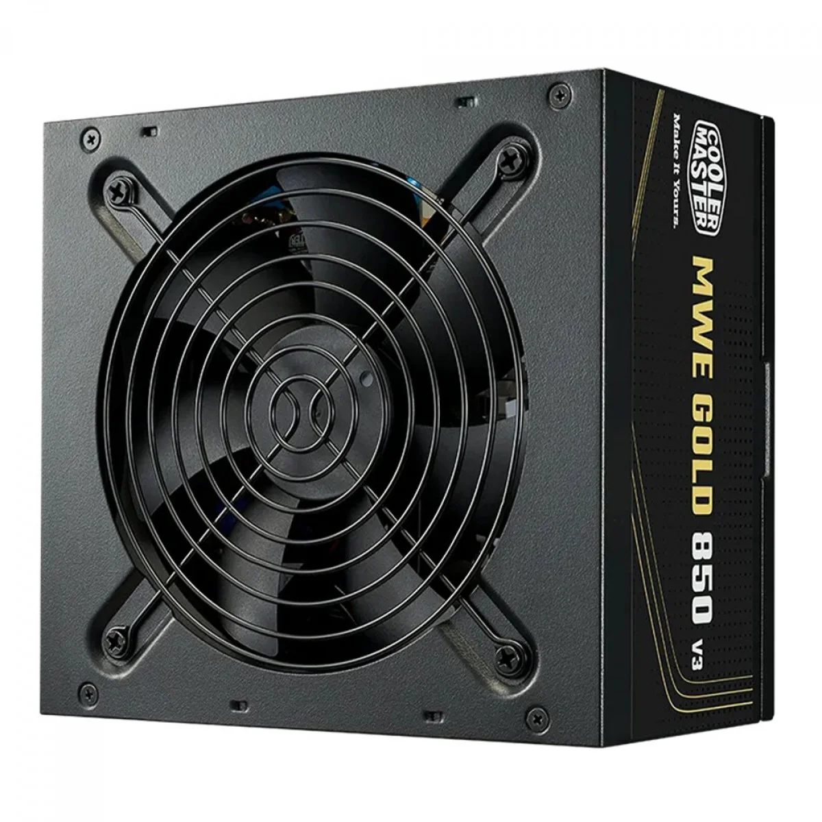 Fonte Atx 0850 W Cooler Master Mwe Gold 850 V3, Mpe-8506-Acag-Bbr, 80 Plus Gold, Pfc Ativo, Com Cabo, Preta