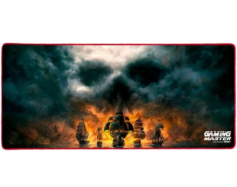 Mousepad Gamer Kmex FX-XFXX7935302 Pirata, 80x35 Cm, Borda Costurada