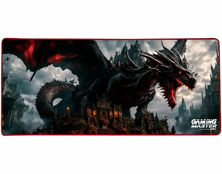 Mousepad Gamer Kmex FX-XFXX7935303 Dragon Dynasty, 80x35 Cm, Borda Costurada