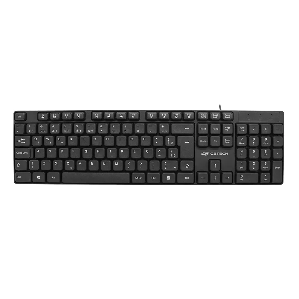 Teclado Usb C3Tech Kb-M10, Preto, Multimidia, Abnt2