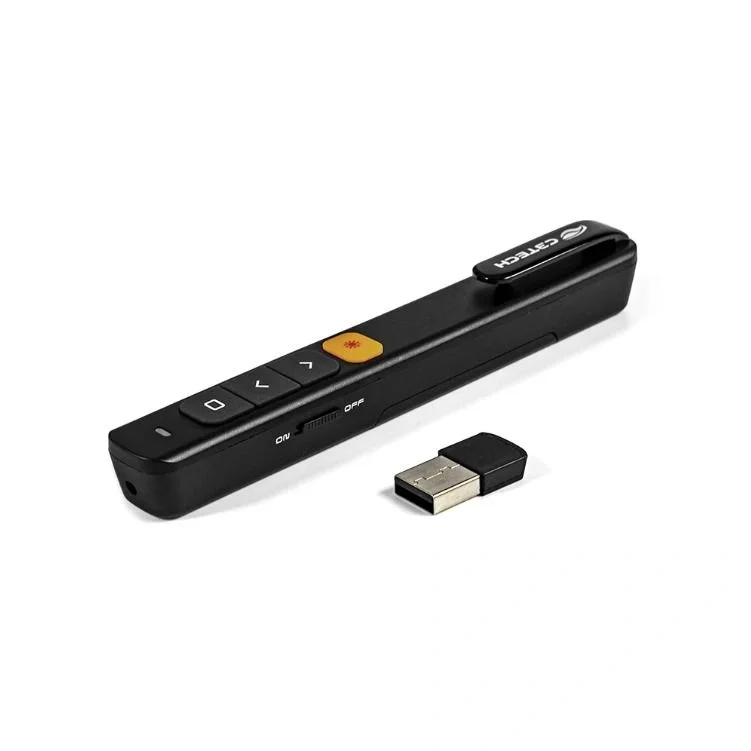 Apresentador C3Tech Ap-200, Sem Fio, Com Laser Point Vermelho