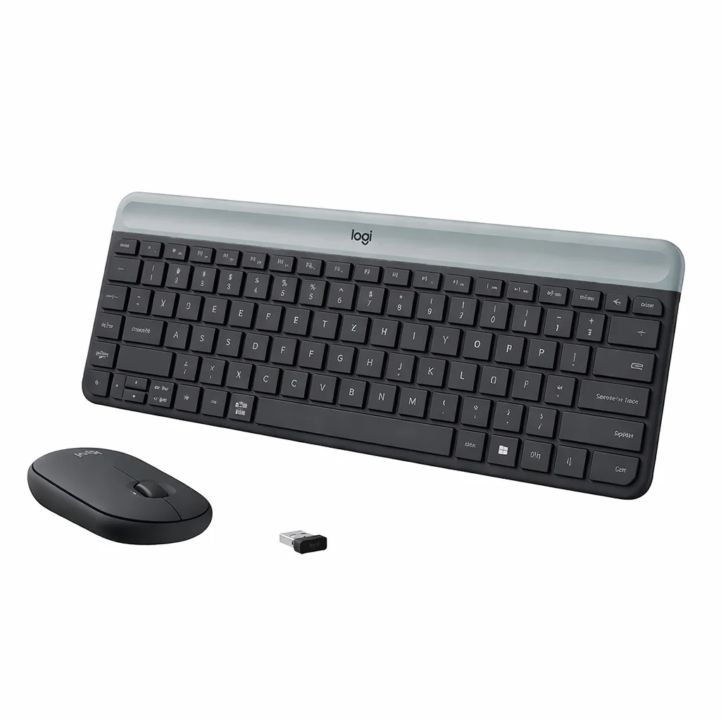Kit Teclado E Mouse Sem Fio Logitech Mk470, Preto/Cinza, Layout Us, 920-009268