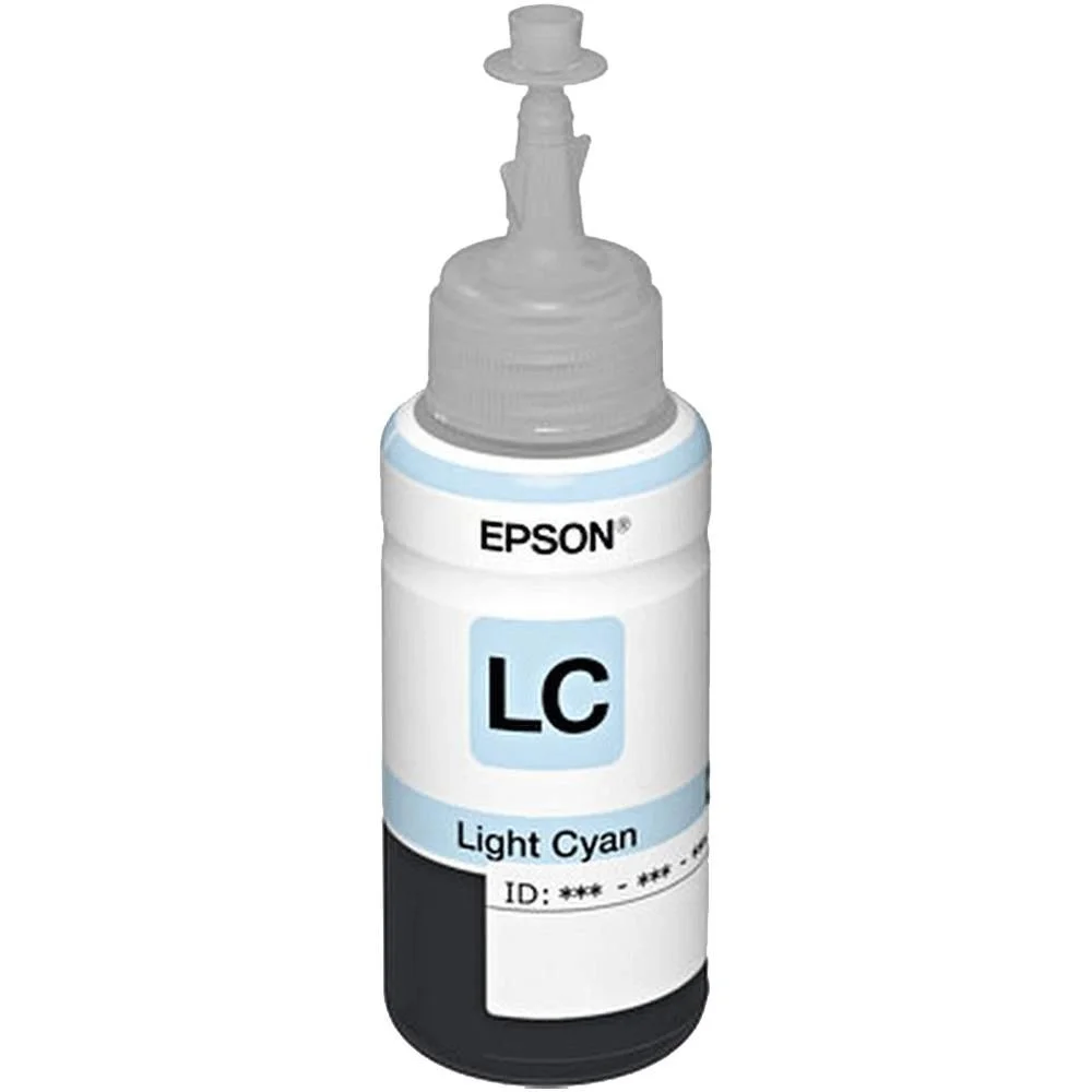 Refil de Tinta Epson Original T673520 Ciano Claro 70ml - L800 L805 L L810 L850 L1800
