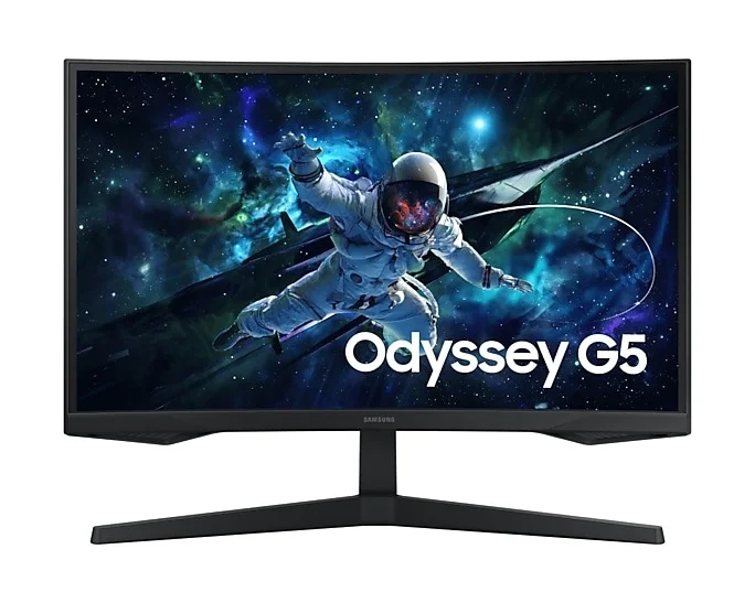 Monitor Gamer Led 27", 165Hz, 1Ms, Samsung Curvo Ls27Cg552Elmzd, Va, Qhd, Displayport, Hdmi, Vesa, Preto