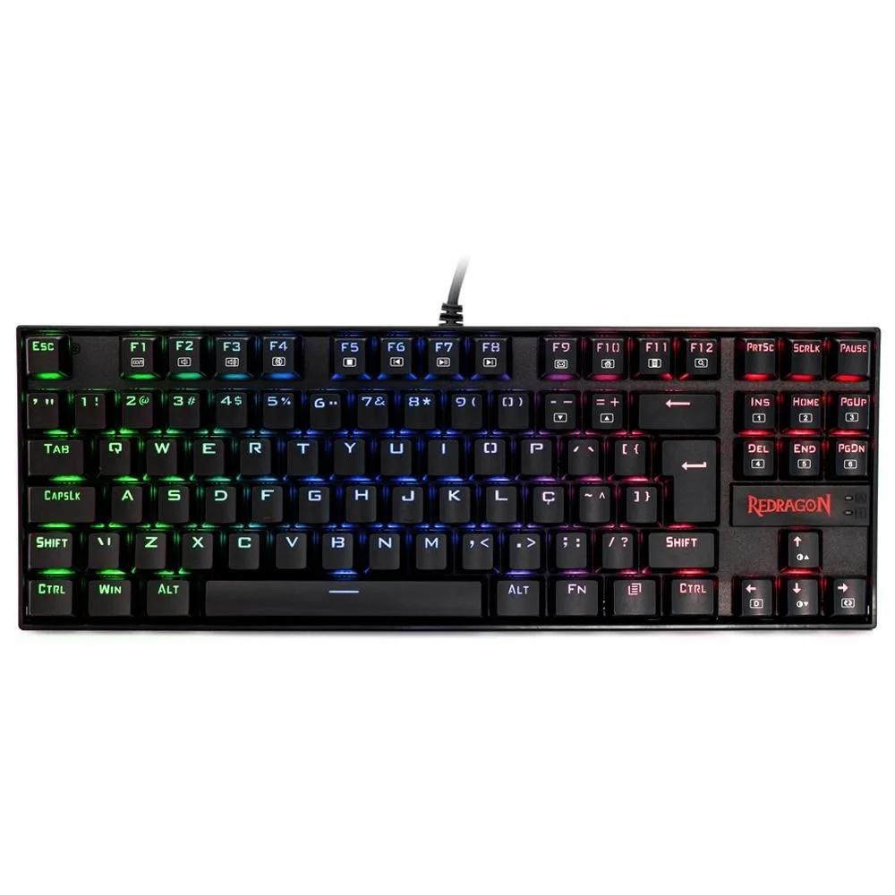 Teclado Gamer Mecânico Redragon Kumara, Rgb, Switch Outemu Brown, K552Rgb-1