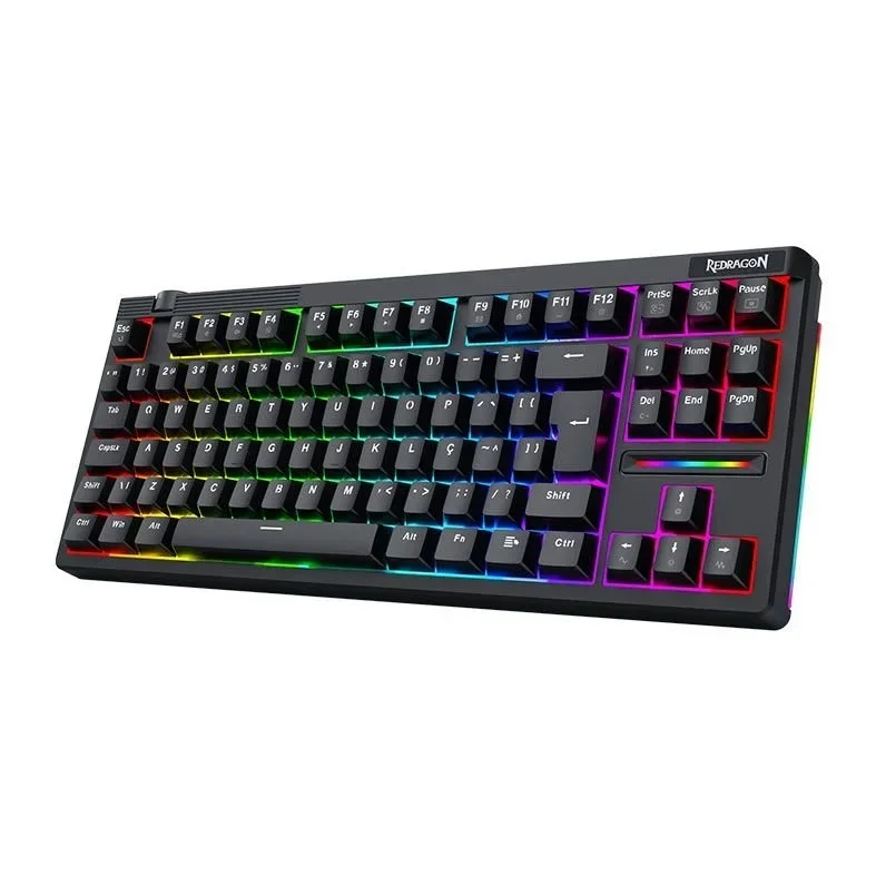 Teclado Gamer Usb Mecânico Redragon Otiim Magnetic, Preto, Switch Magnético UltraMag, Rgb, Abnt2, K729Rgb-M