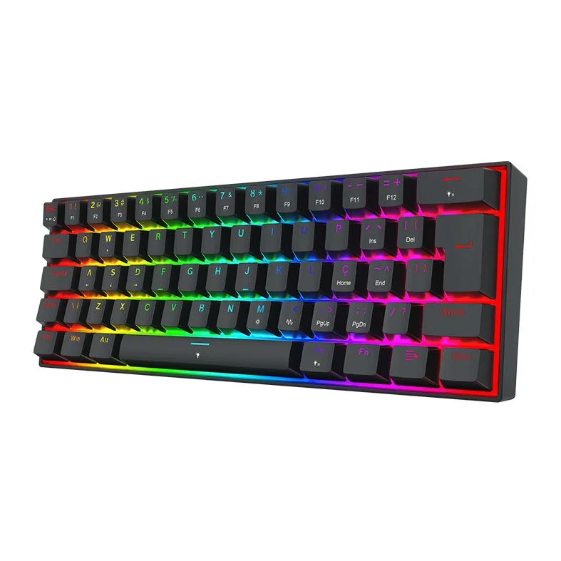 Teclado Gamer Usb Mecânico Redragon Fizz, Preto, Switch Magnético Linear, Rgb, Abnt2, K617Rgb-M