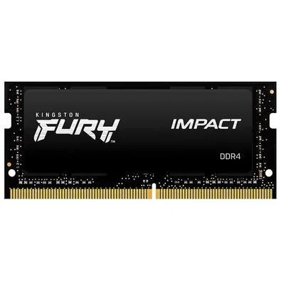 OPENBOX - Memória Notebook Ddr4 08Gb/3200 Mhz Kingston Fury Impact, Cl 22, 1.2V, Kf432S20Ib/8, Preta