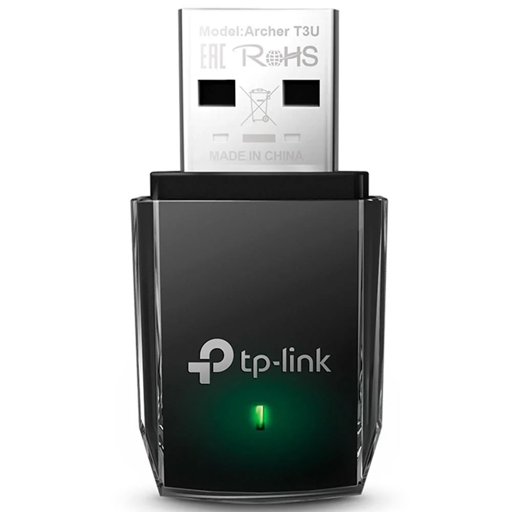 Adaptador Sem Fio Tp-Link Archer T3U Mini Ac1300, Wireless, Usb, Dual Band 2.4/5Ghz