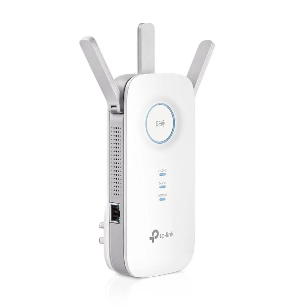 Repetidor De Sinal Tp-Link Re450 Ac1750, Wireless, Dual Band 2.4/5 Ghz, 1.750 Mb/S, 3 Antenas, Botão Wps