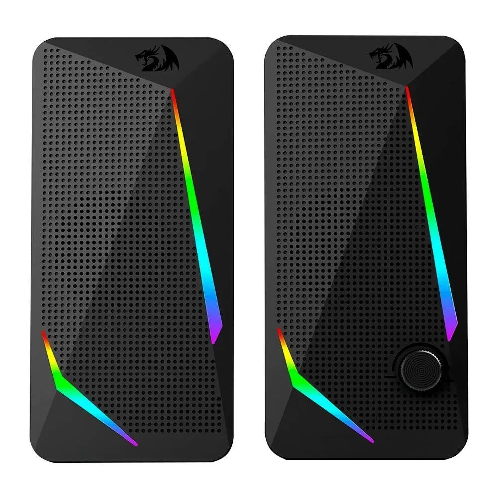 Caixa De Som Redragon Gs510, 2.5 Watts Rms, Áudio 2.0, P2, Usb, Controle De Volume