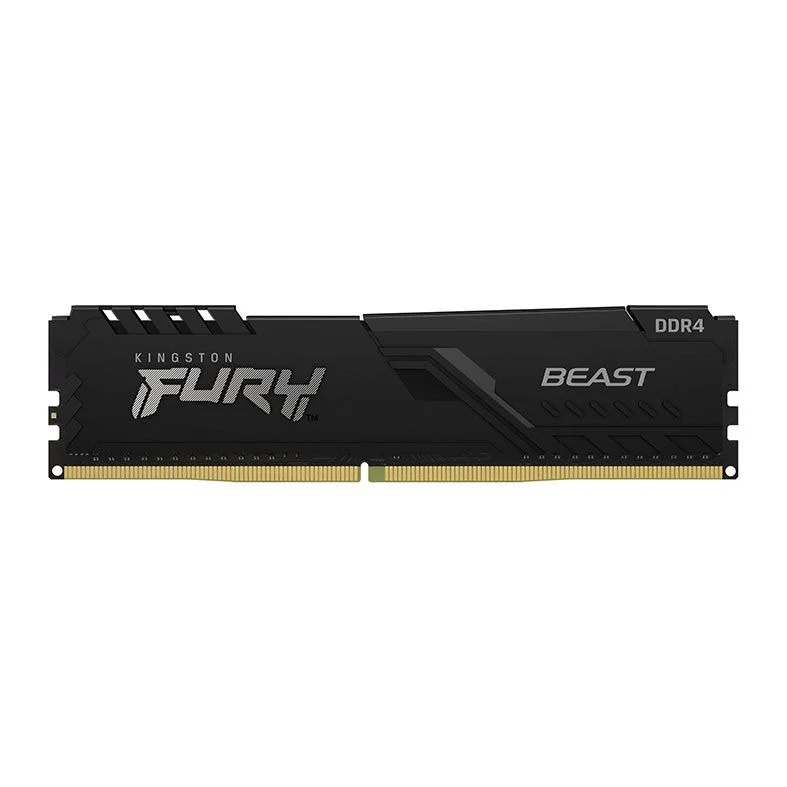 Memória Desktop Ddr4 08Gb/3200 Mhz Kingston Fury Beast, Cl 16, 1.35V, Kf432C16Bb-8Wp, Preta