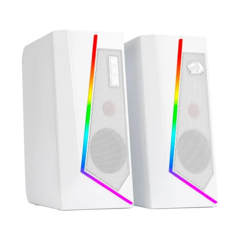 Caixa De Som Gamer Redragon, Anvil Gs520W, 5Watts x2, Áudio 2.0, P2, Usb, Rgb, Branco